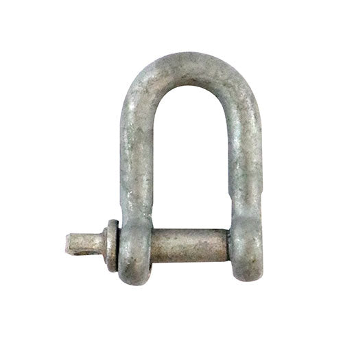 This is an image showing TIMCO Dee Shackles - Hot Dipped Galvanised - 6mm - 5 Pieces TIMpac available from T.H Wiggans Ironmongery in Kendal, quick delivery at discounted prices.