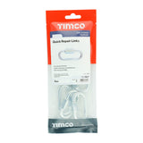 This is an image showing TIMCO Quick Repair Links - Zinc - 6mm - 5 Pieces TIMpac available from T.H Wiggans Ironmongery in Kendal, quick delivery at discounted prices.