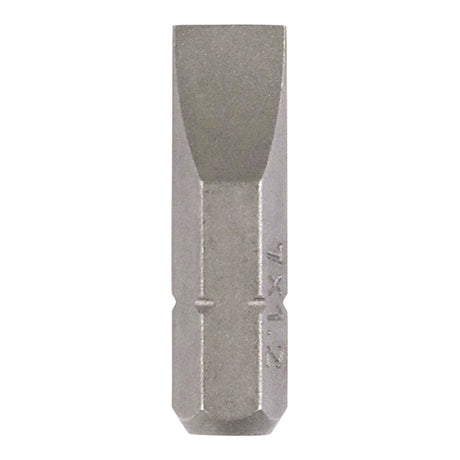 This is an image showing TIMCO S2 Driver Bits - SL - 7.0 x 1.2 x 25 - 2 Pieces Blister Pack available from T.H Wiggans Ironmongery in Kendal, quick delivery at discounted prices.