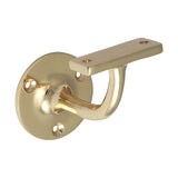 This is an image showing TIMCO Handrail Bracket - Electro Brass - 64mm - 1 Each Bag available from T.H Wiggans Ironmongery in Kendal, quick delivery at discounted prices.