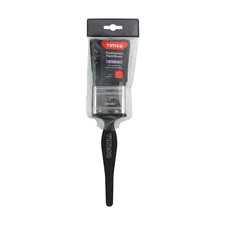 This is an image showing TIMCO Contractors Paint Brush - 2" - 1 Each Plastic Header available from T.H Wiggans Ironmongery in Kendal, quick delivery at discounted prices.