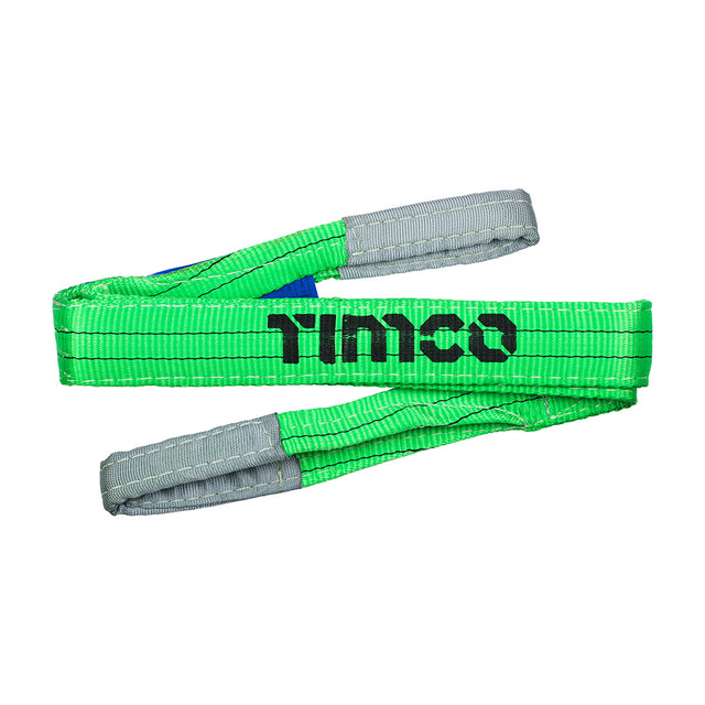This is an image showing TIMCO Lifting Sling 2000kg / 2 Tonnes - 2m x 60mm - 1 Each Bag available from T.H Wiggans Ironmongery in Kendal, quick delivery at discounted prices.