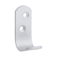 This is an image showing TIMCO Single Robe Hook - Satin Anodised Aluminium - 47 x 19 - 2 Pieces TIMpac available from T.H Wiggans Ironmongery in Kendal, quick delivery at discounted prices.