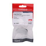 This is an image showing TIMCO Single Robe Hook - Satin Anodised Aluminium - 47 x 19 - 2 Pieces TIMpac available from T.H Wiggans Ironmongery in Kendal, quick delivery at discounted prices.