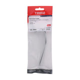 This is an image showing TIMCO Hat & Coat Hooks - Satin Anodised Aluminium - 125 x 19 - 2 Pieces TIMpac available from T.H Wiggans Ironmongery in Kendal, quick delivery at discounted prices.