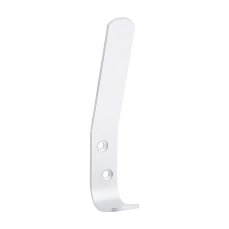 This is an image showing TIMCO Hat & Coat Hooks - Satin Anodised Aluminium - 125 x 19 - 5 Pieces TIMbag available from T.H Wiggans Ironmongery in Kendal, quick delivery at discounted prices.