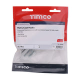 This is an image showing TIMCO Hat & Coat Hooks - Satin Anodised Aluminium - 125 x 19 - 5 Pieces TIMbag available from T.H Wiggans Ironmongery in Kendal, quick delivery at discounted prices.