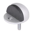 This is an image showing TIMCO Oval Door Stop - Satin Anodised Aluminium - 50mm - 1 Each TIMpac available from T.H Wiggans Ironmongery in Kendal, quick delivery at discounted prices.