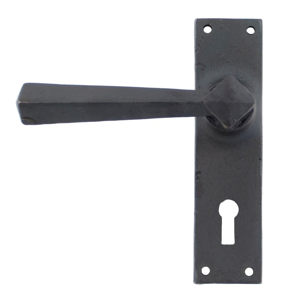 This is an image of From The Anvil - Beeswax Straight Lever Lock Set available to order from T.H Wiggans Architectural Ironmongery in Kendal, quick delivery and discounted prices.