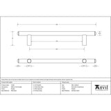 This is an image showing From The Anvil - Pewter 400mm Pull Handle available from trade door handles, quick delivery and discounted prices