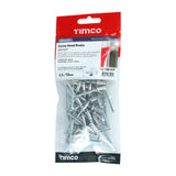 This is an image showing TIMCO Rivets - Dome Head - Aluminium - 4.8 x 10 - 48 Pieces TIMpac available from T.H Wiggans Ironmongery in Kendal, quick delivery at discounted prices.