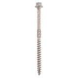 This is an image showing TIMCO Timber Screws - Hex - Stainless Steel - 6.7 x 75 - 8 Pieces TIMpac available from T.H Wiggans Ironmongery in Kendal, quick delivery at discounted prices.