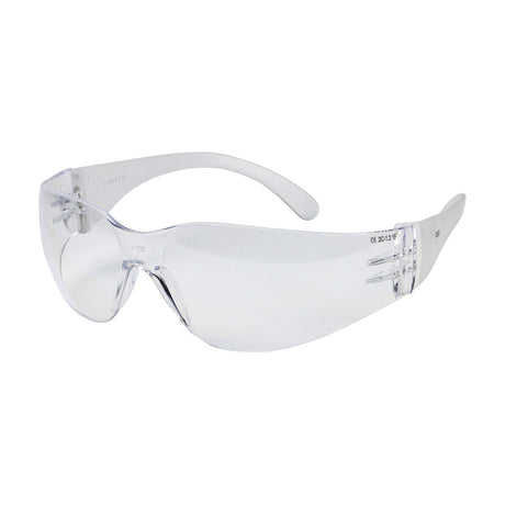 This is an image showing TIMCO Standard Safety Glasses - Clear - One Size - 1 Each Bag available from T.H Wiggans Ironmongery in Kendal, quick delivery at discounted prices.