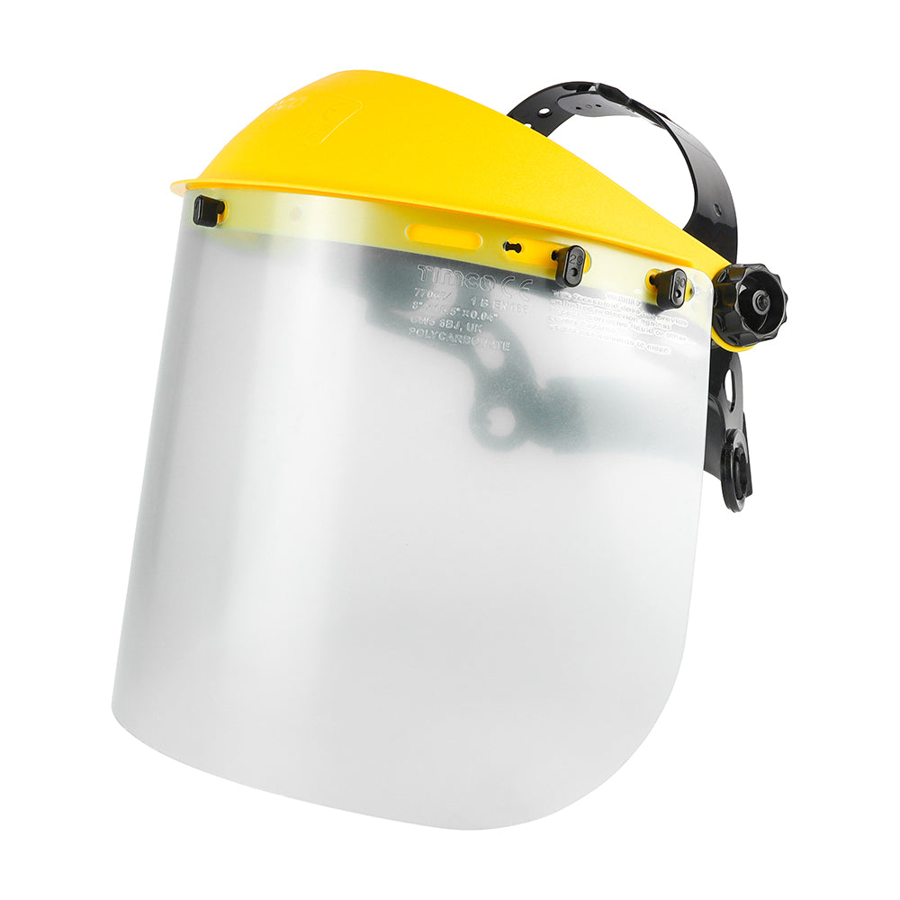 This is an image showing TIMCO Face Shield - Clear - 1 Each Bag available from T.H Wiggans Ironmongery in Kendal, quick delivery at discounted prices.