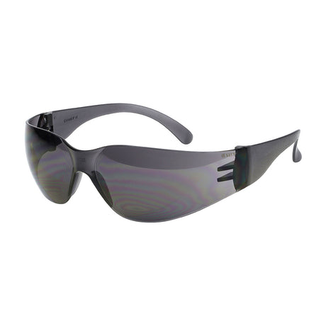 This is an image showing TIMCO Standard Safety Glasses - Smoke - One Size - 1 Each Bag available from T.H Wiggans Ironmongery in Kendal, quick delivery at discounted prices.