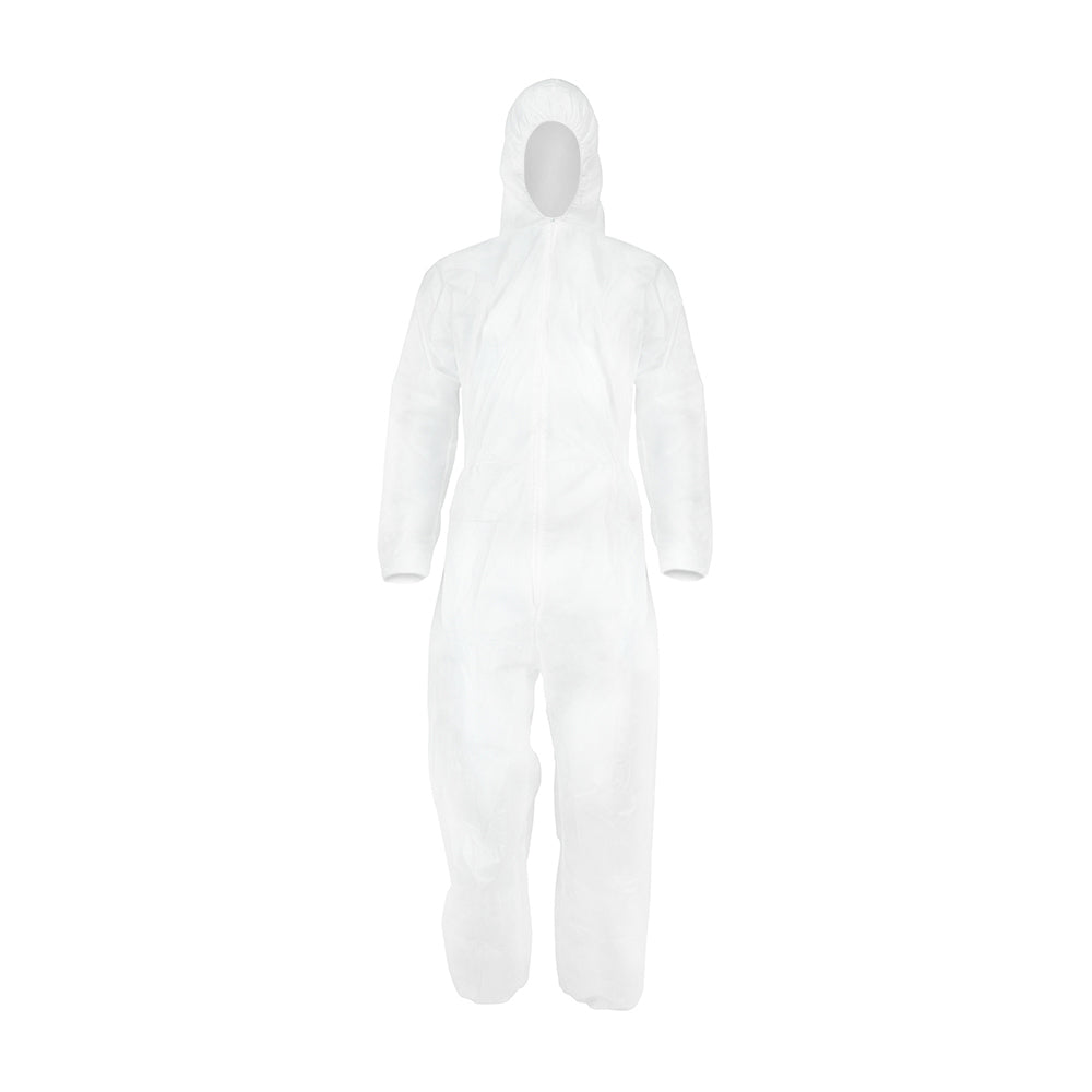 This is an image showing TIMCO General Purpose Coverall - White - XXX Large - 1 Each Bag available from T.H Wiggans Ironmongery in Kendal, quick delivery at discounted prices.
