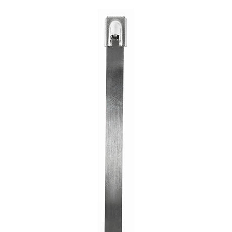 This is an image showing TIMCO Cable Ties - Stainless Steel - 7.9 x 350 - 100 Pieces Bag available from T.H Wiggans Ironmongery in Kendal, quick delivery at discounted prices.