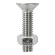 This is an image showing TIMCO Socket Screws & Hex Nuts - Countersunk - Stainless Steel - M8 x 30 - 4 Pieces TIMpac available from T.H Wiggans Ironmongery in Kendal, quick delivery at discounted prices.