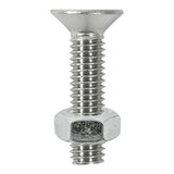 This is an image showing TIMCO Socket Screws & Hex Nuts - Countersunk - Stainless Steel - M8 x 30 - 4 Pieces TIMpac available from T.H Wiggans Ironmongery in Kendal, quick delivery at discounted prices.