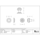 This is an image showing From The Anvil - Natural Smooth Flower Cabinet Knob - Small available from trade door handles, quick delivery and discounted prices