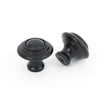 This is an image showing From The Anvil - Black Ringed Cabinet Knob - Small available from T.H Wiggans Architectural Ironmongery in Kendal, quick delivery and discounted prices