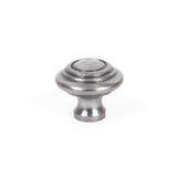 This is an image showing From The Anvil - Natural Smooth Ringed Cabinet Knob - Small available from T.H Wiggans Architectural Ironmongery in Kendal, quick delivery and discounted prices