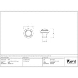 This is an image showing From The Anvil - Black Ringed Cabinet Knob - Large available from trade door handles, quick delivery and discounted prices