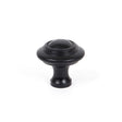 This is an image showing From The Anvil - Black Ringed Cabinet Knob - Large available from T.H Wiggans Architectural Ironmongery in Kendal, quick delivery and discounted prices
