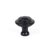 This is an image showing From The Anvil - Black Ringed Cabinet Knob - Large available from T.H Wiggans Architectural Ironmongery in Kendal, quick delivery and discounted prices