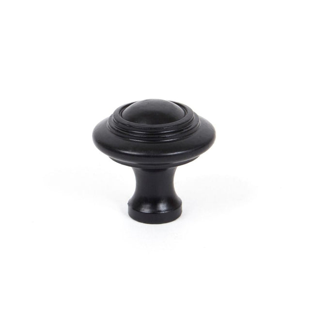 This is an image showing From The Anvil - Black Ringed Cabinet Knob - Large available from T.H Wiggans Architectural Ironmongery in Kendal, quick delivery and discounted prices