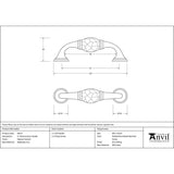 This is an image showing From The Anvil - Natural Smooth 5" Hammered D Handle available from trade door handles, quick delivery and discounted prices