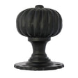 This is an image of From The Anvil - Black Flower Mortice Knob Set available to order from T.H Wiggans Architectural Ironmongery in Kendal, quick delivery and discounted prices.