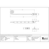This is an image showing From The Anvil - Aged Brass 10" Monkeytail Stay available from T.H Wiggans Architectural Ironmongery in Kendal, quick delivery and discounted prices
