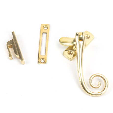 This is an image showing From The Anvil - Polished Brass Monkeytail Fastener available from T.H Wiggans Architectural Ironmongery in Kendal, quick delivery and discounted prices