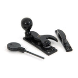 This is an image showing From The Anvil - Black Sash Hook Fastener available from T.H Wiggans Architectural Ironmongery in Kendal, quick delivery and discounted prices