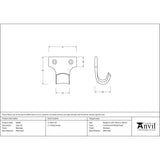 This is an image showing From The Anvil - Beeswax Sash Lift available from T.H Wiggans Architectural Ironmongery in Kendal, quick delivery and discounted prices