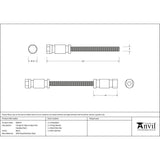 This is an image showing From The Anvil - Fixings for back to back pull handles (pair) available from trade door handles, quick delivery and discounted prices