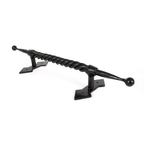 This is an image of From The Anvil - Black Large Robe Pull Handle available to order from T.H Wiggans Architectural Ironmongery in Kendal, quick delivery and discounted prices.