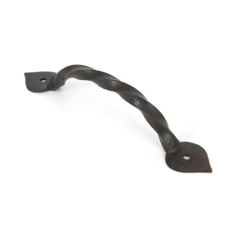 This is an image showing From The Anvil - Beeswax 7" Twist Pull Handle available from T.H Wiggans Architectural Ironmongery in Kendal, quick delivery and discounted prices
