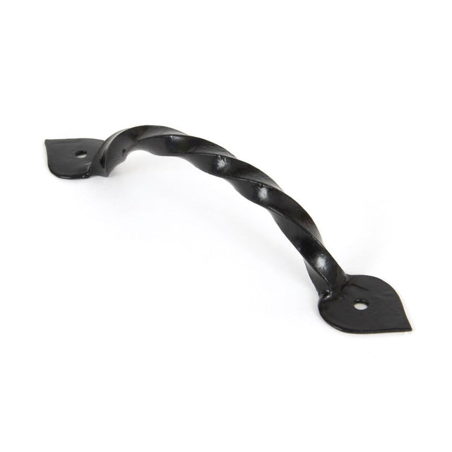This is an image showing From The Anvil - Black 7" Twist Pull Handle available from T.H Wiggans Architectural Ironmongery in Kendal, quick delivery and discounted prices