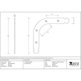 This is an image showing From The Anvil - Beeswax Mending Bracket available from trade door handles, quick delivery and discounted prices