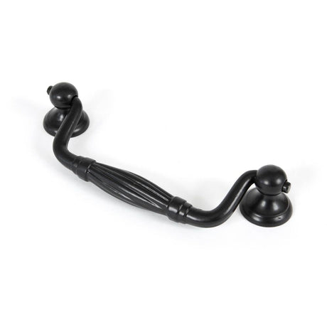 This is an image showing From The Anvil - Black Drop Handle available from T.H Wiggans Architectural Ironmongery in Kendal, quick delivery and discounted prices