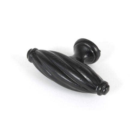 This is an image showing From The Anvil - Black Cabinet Handle available from T.H Wiggans Architectural Ironmongery in Kendal, quick delivery and discounted prices