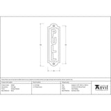 This is an image showing From The Anvil - Antique Pewter Pull Sign available from trade door handles, quick delivery and discounted prices