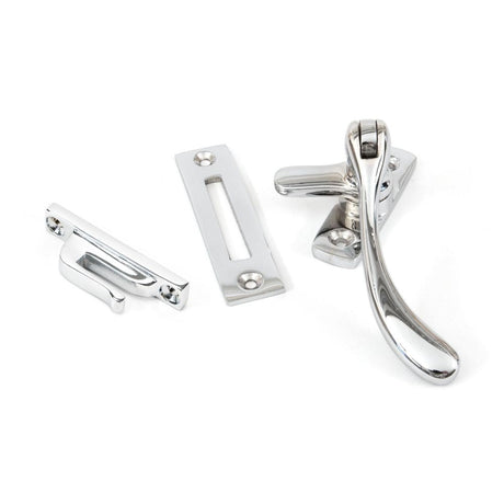 This is an image showing From The Anvil - Polished Chrome Peardrop Fastener available from T.H Wiggans Architectural Ironmongery in Kendal, quick delivery and discounted prices