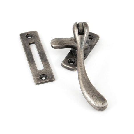 This is an image showing From The Anvil - Antique Pewter Peardrop Fastener available from T.H Wiggans Architectural Ironmongery in Kendal, quick delivery and discounted prices