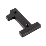 This is an image of From The Anvil - Black Numeral 1 available to order from T.H Wiggans Architectural Ironmongery in Kendal, quick delivery and discounted prices.