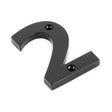 This is an image of From The Anvil - Black Numeral 2 available to order from T.H Wiggans Architectural Ironmongery in Kendal, quick delivery and discounted prices.