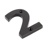 This is an image of From The Anvil - Black Numeral 2 available to order from T.H Wiggans Architectural Ironmongery in Kendal, quick delivery and discounted prices.