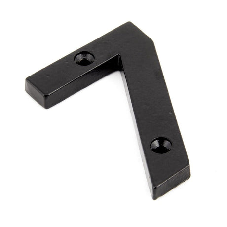 This is an image of From The Anvil - Black Numeral 7 available to order from T.H Wiggans Architectural Ironmongery in Kendal, quick delivery and discounted prices.